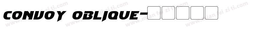 convoy oblique字体转换